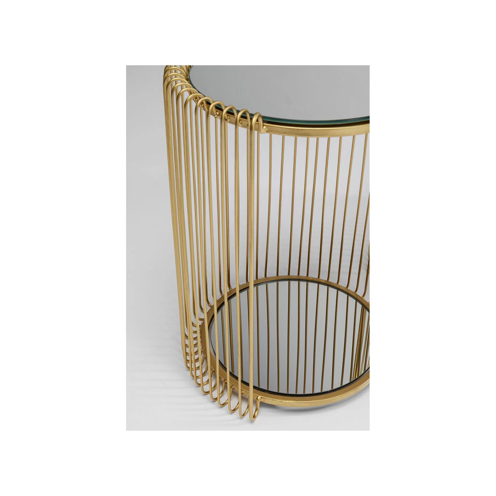 KARE Design Tables D'appoint Wire Double Laiton Set De 2 ^ Table D'Appoint & De Chevet