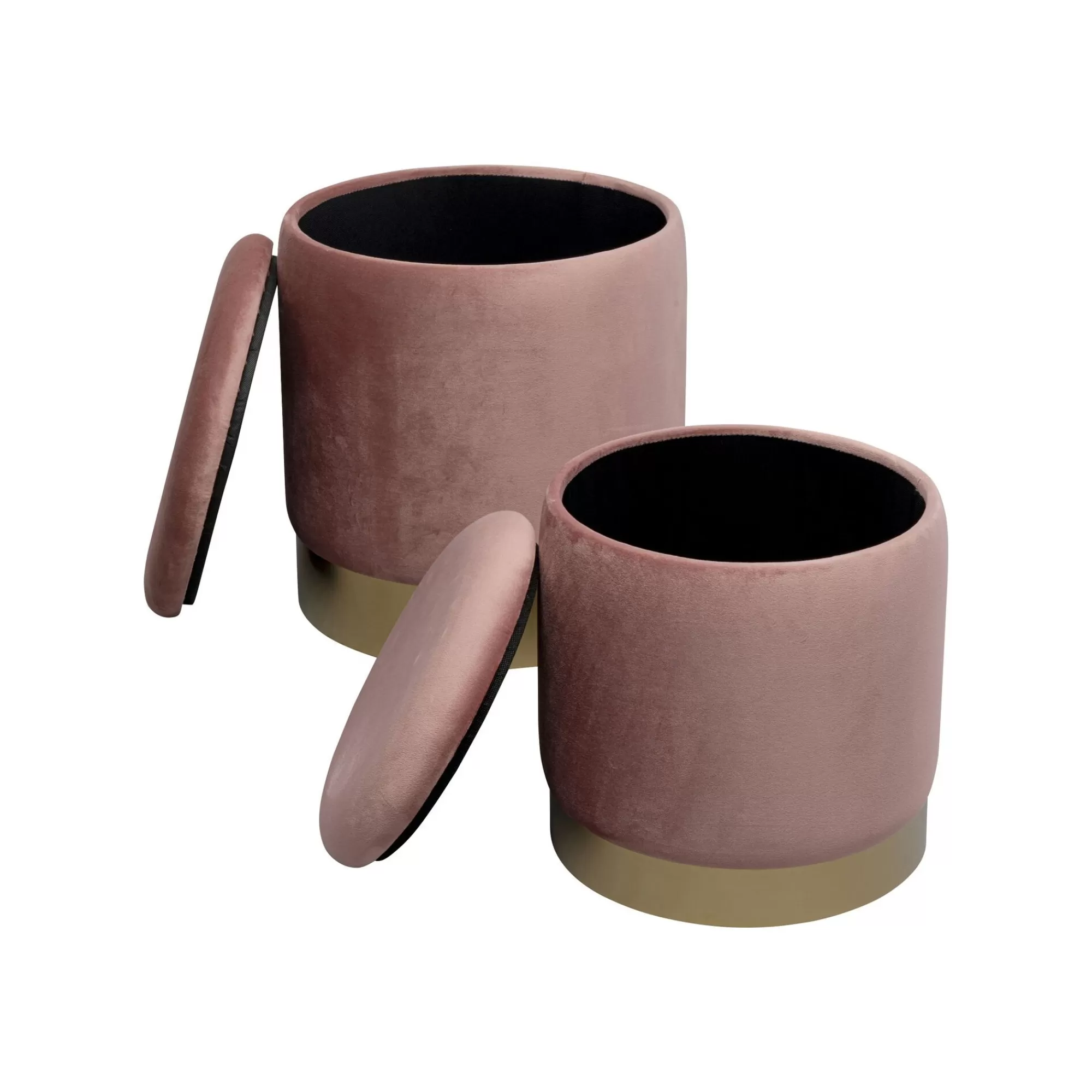 KARE Design Tabourets-coffres Cherry Rose Et Laiton Set De 2 ^ Tabouret & Pouf | Coffre & Malle