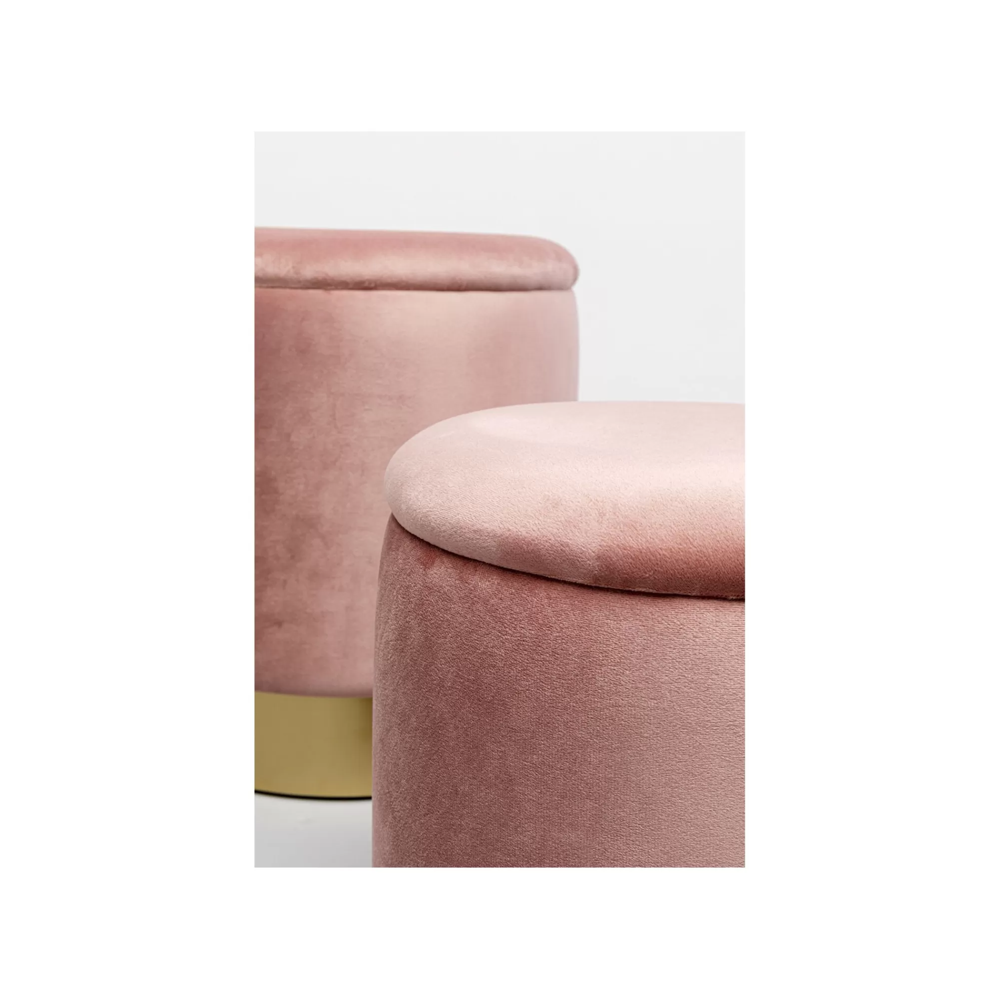 KARE Design Tabourets-coffres Cherry Rose Et Laiton Set De 2 ^ Tabouret & Pouf | Coffre & Malle