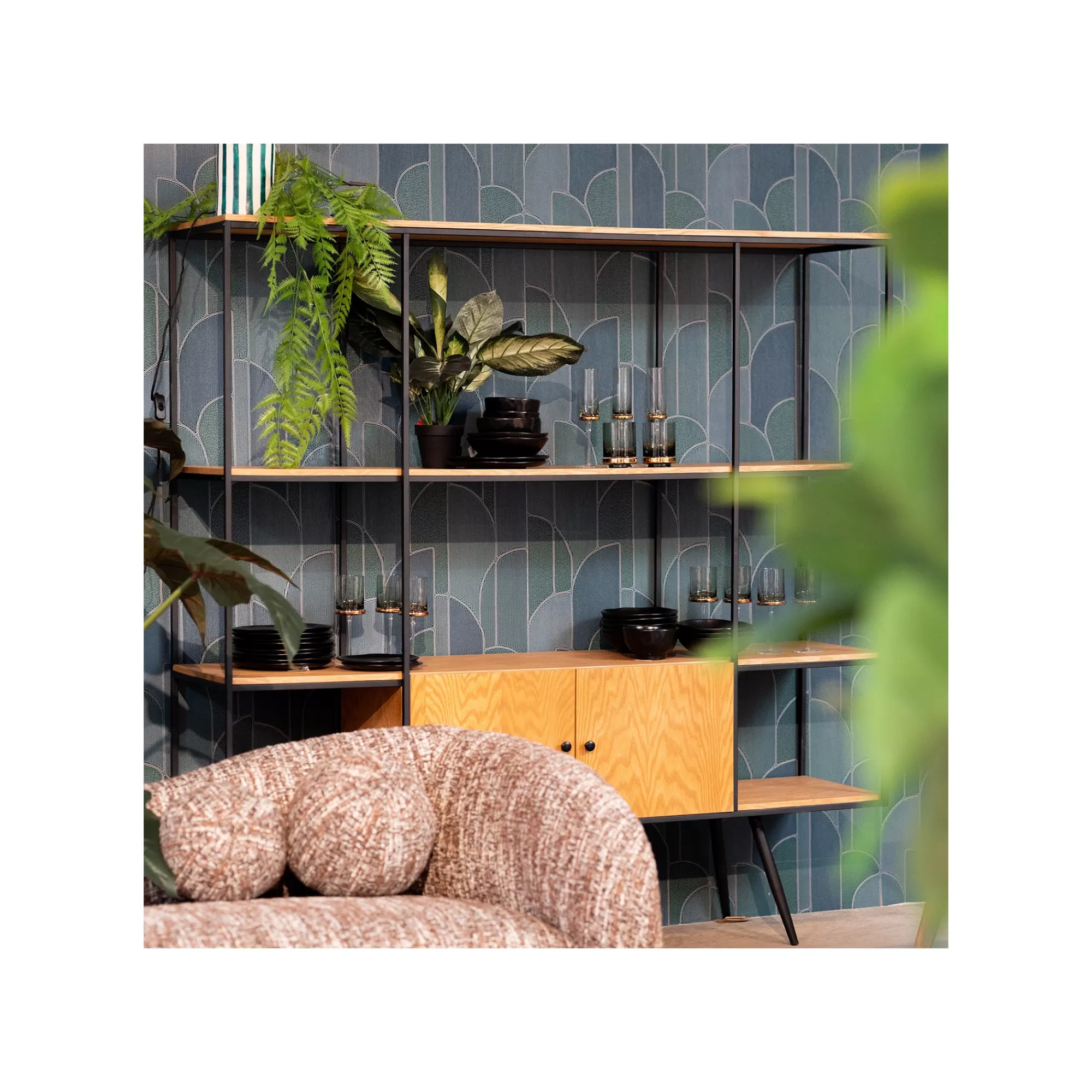 KARE Design Étagère Cosy Sixties 183x180cm Nature ^ Étagère Et Bibliothèque