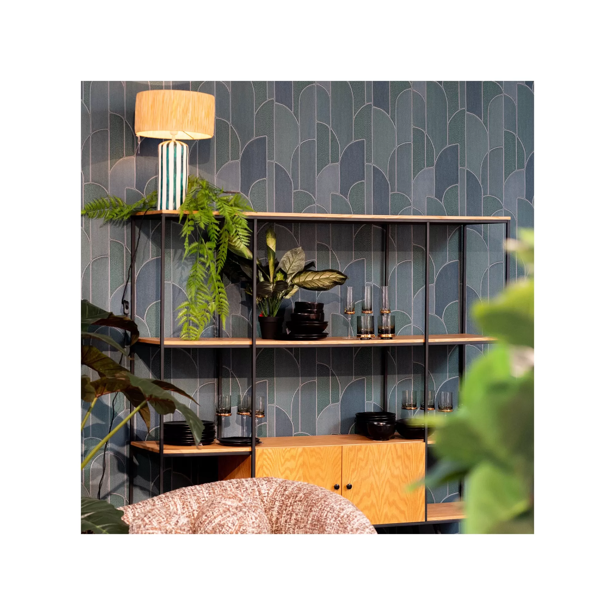 KARE Design Étagère Cosy Sixties 183x180cm Nature ^ Étagère Et Bibliothèque