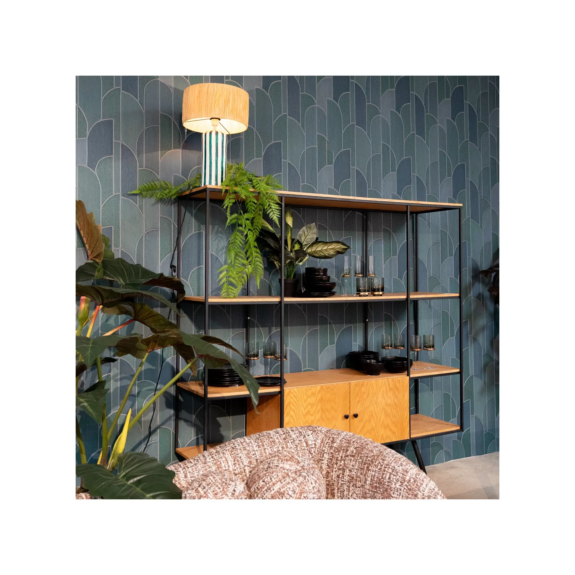 KARE Design Étagère Cosy Sixties 183x180cm Nature ^ Étagère Et Bibliothèque