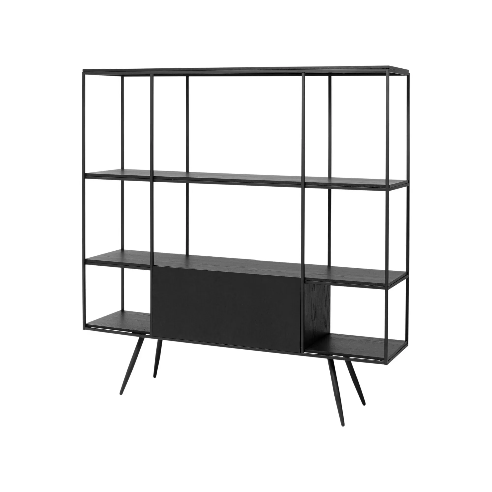 KARE Design Étagère Cosy Sixties 183x180cm Noire ^ Étagère Et Bibliothèque