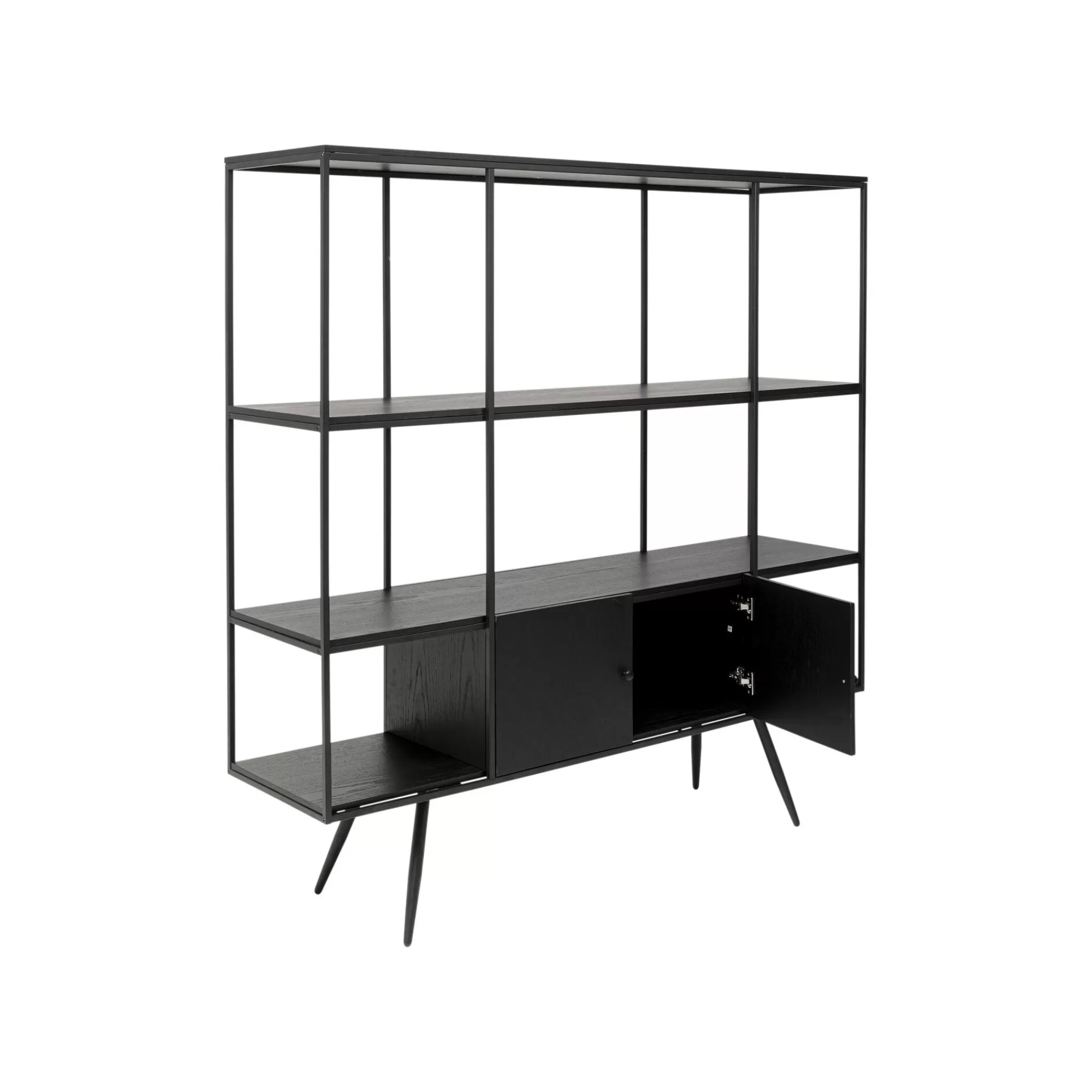 KARE Design Étagère Cosy Sixties 183x180cm Noire ^ Étagère Et Bibliothèque