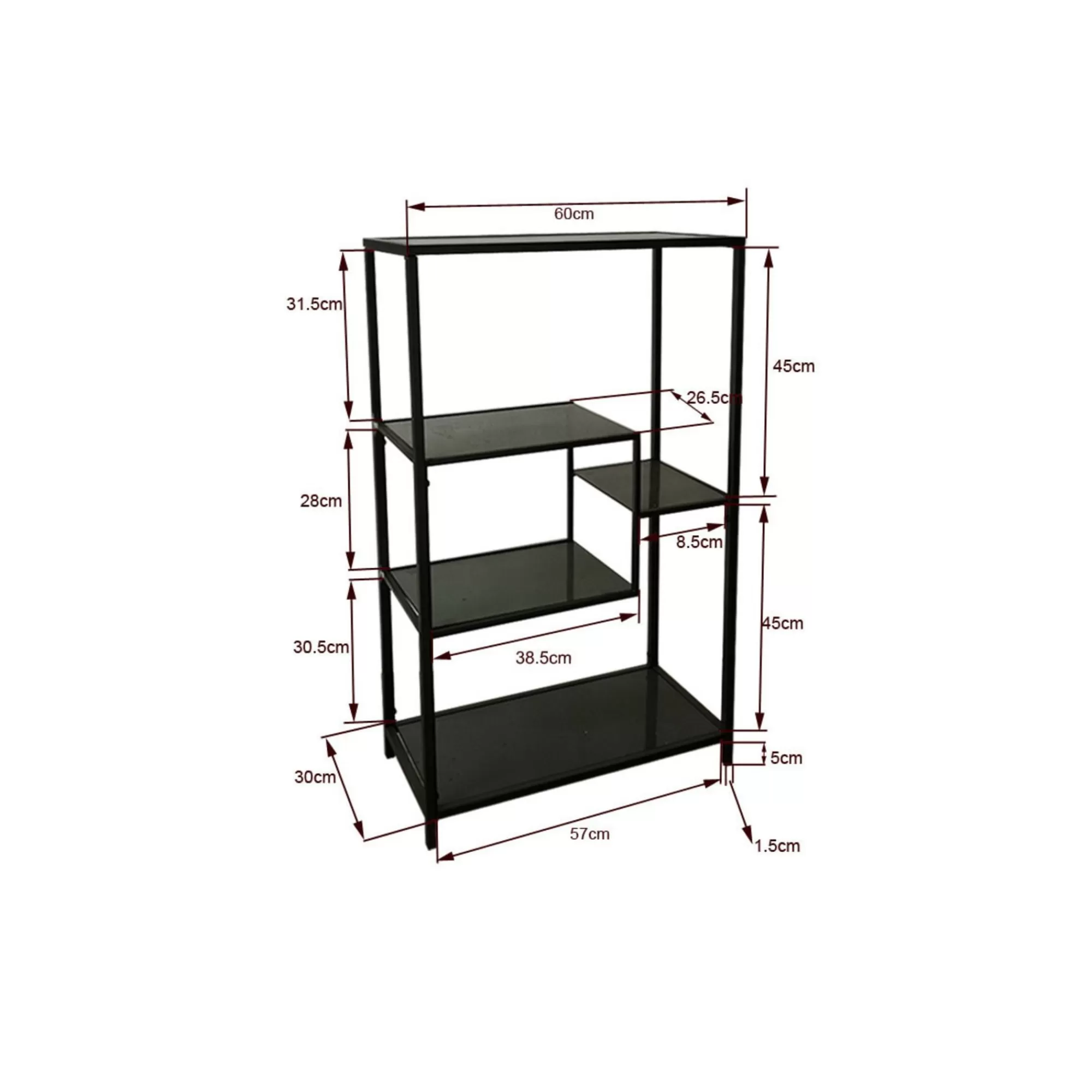 KARE Design Étagère Loft 100x60cm Noire ^ Étagère Et Bibliothèque