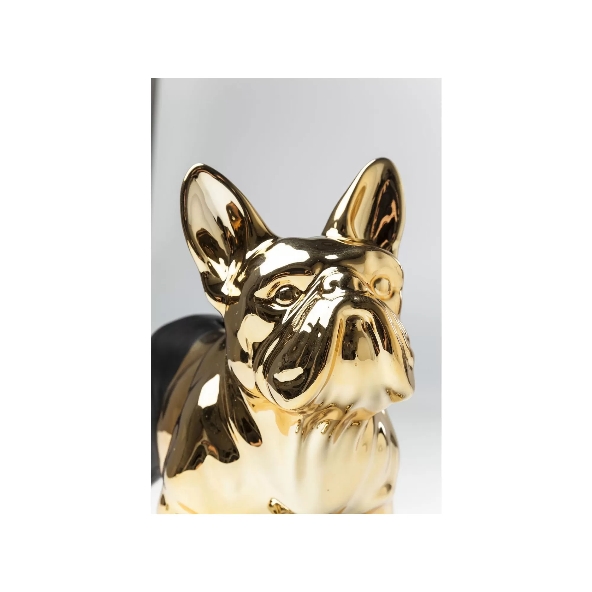 KARE Design Tirelire Bouledogue Noir Et Doré ^ Déco