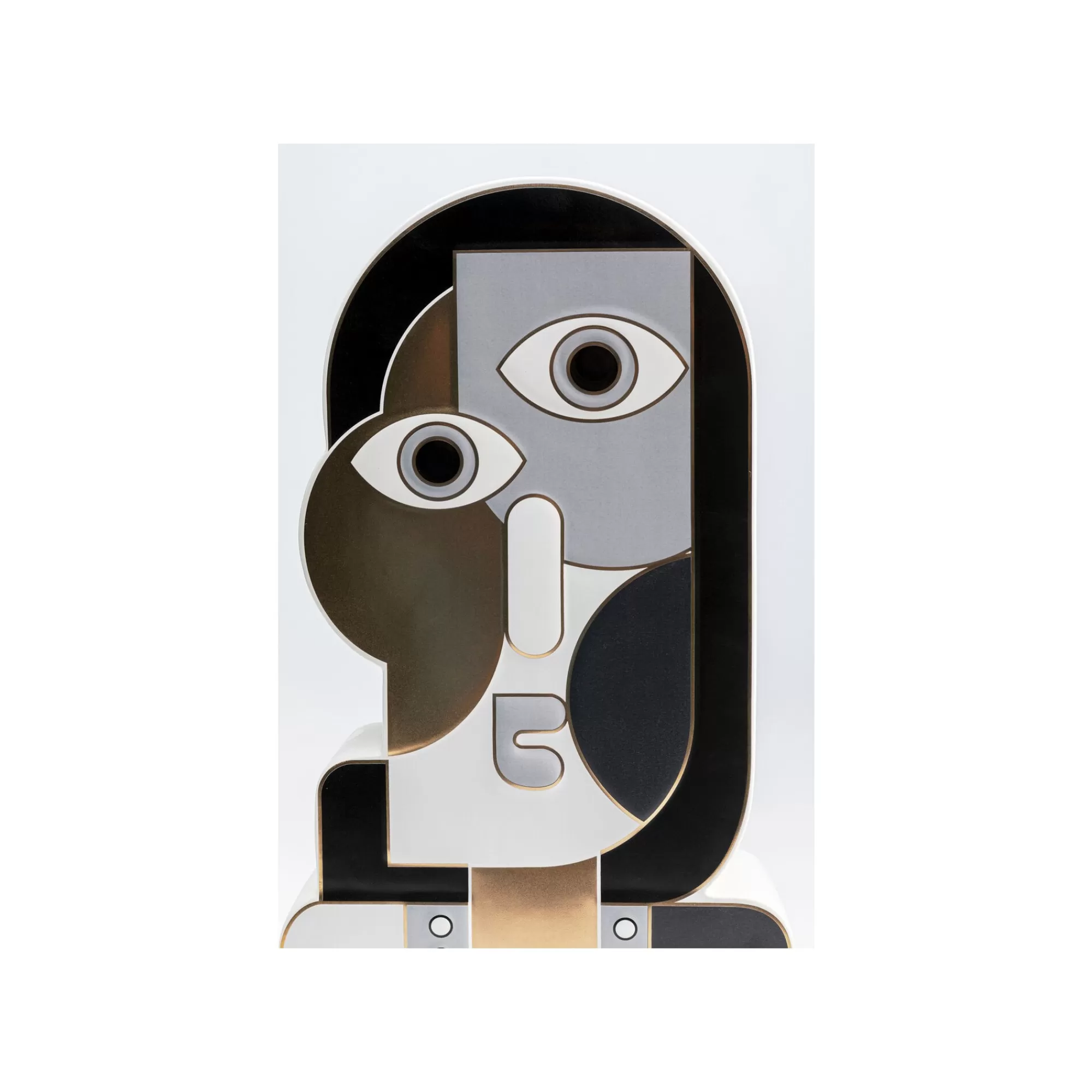 KARE Design Vase Femme Abstraite Gris 43cm ^ Vase