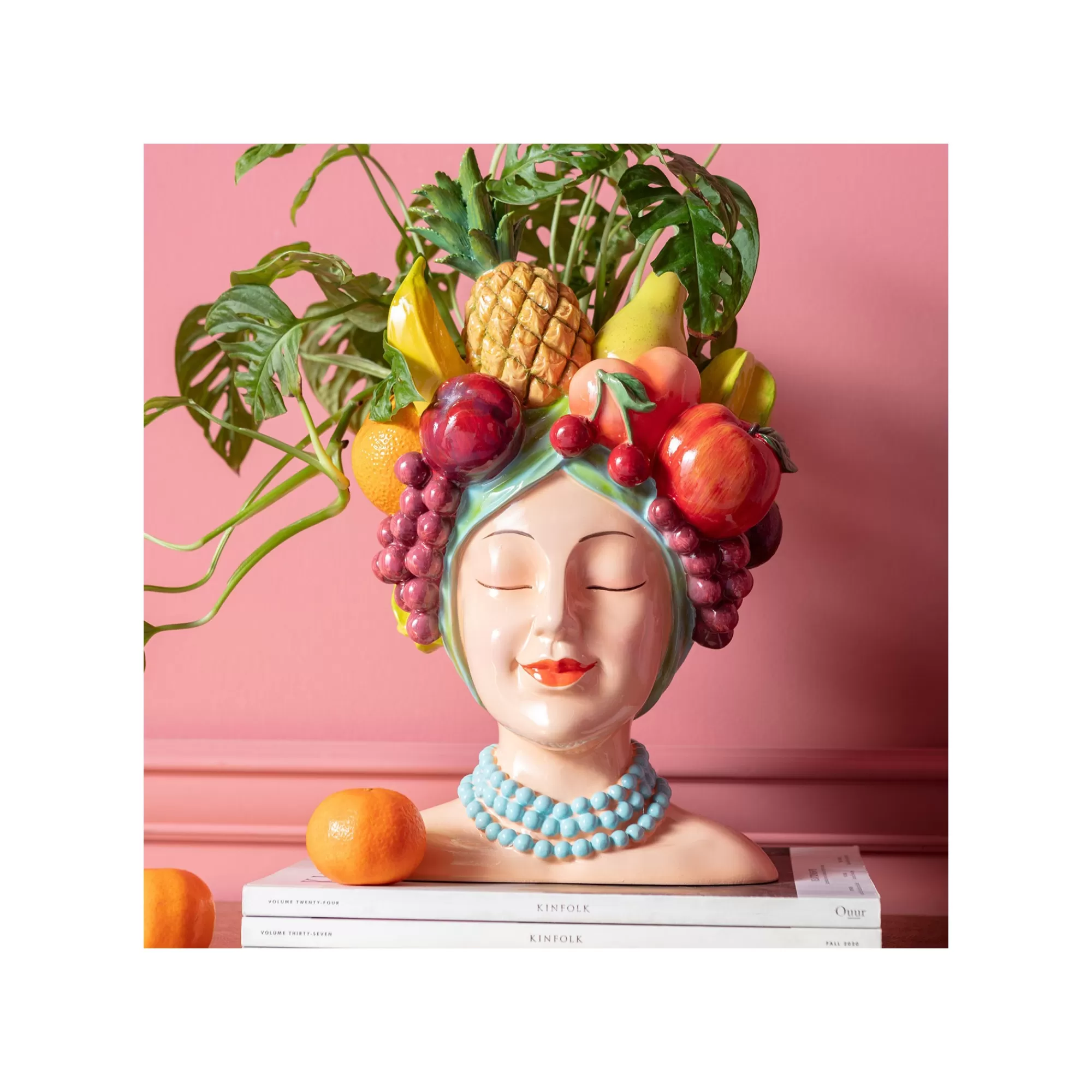 KARE Design Vase Femme Fruits 37cm ^ Vase