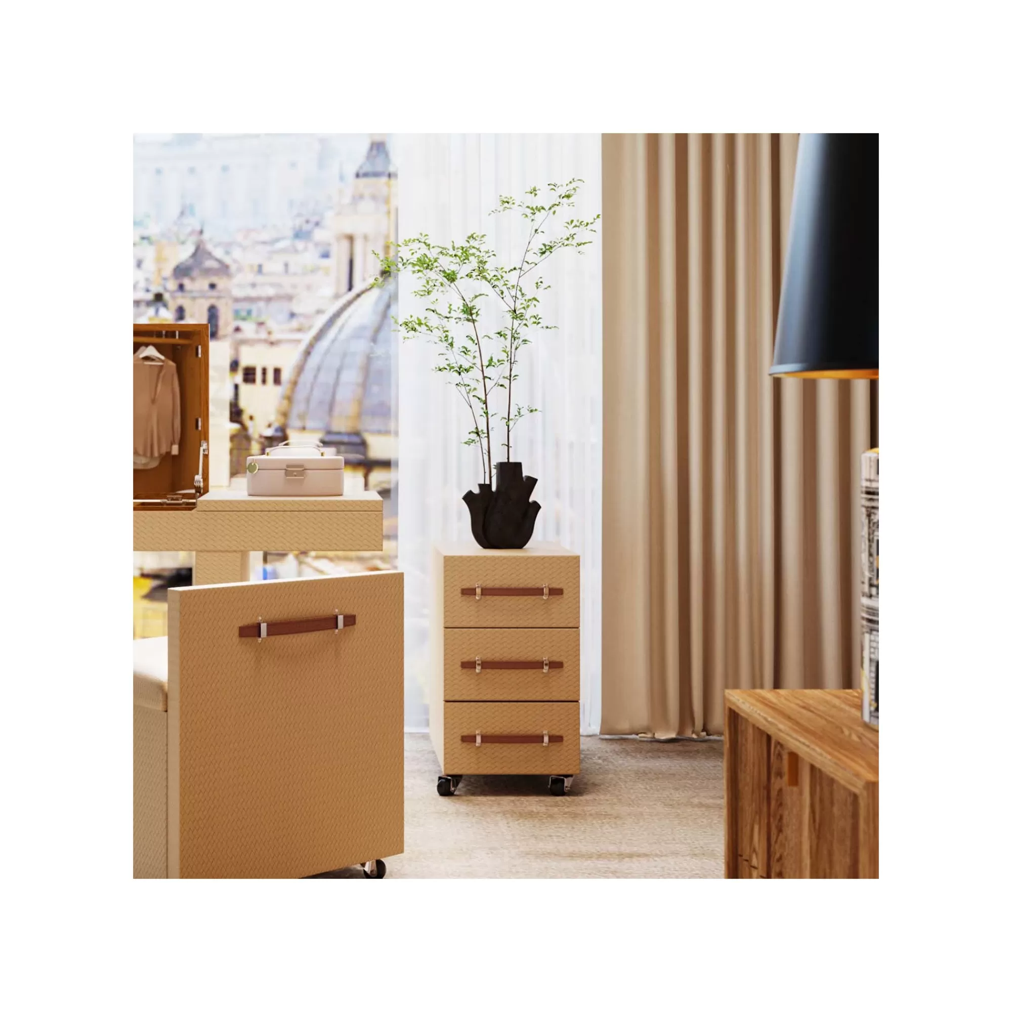 KARE Design Vase Flame Noir 25cm ^ Vase