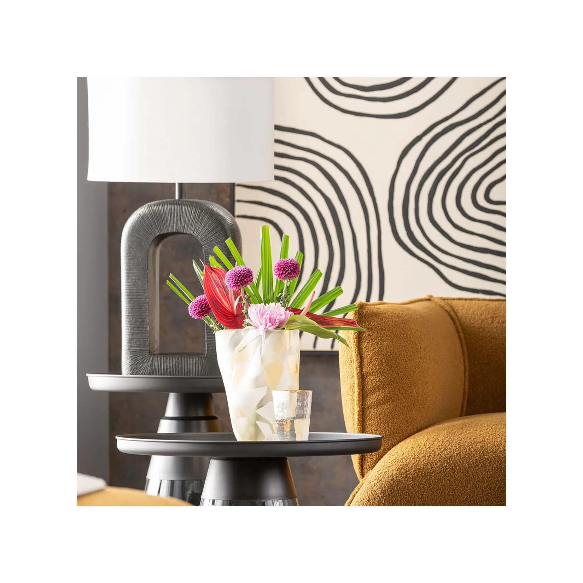 KARE Design Vase Galicia Beige 29cm ^ Vase