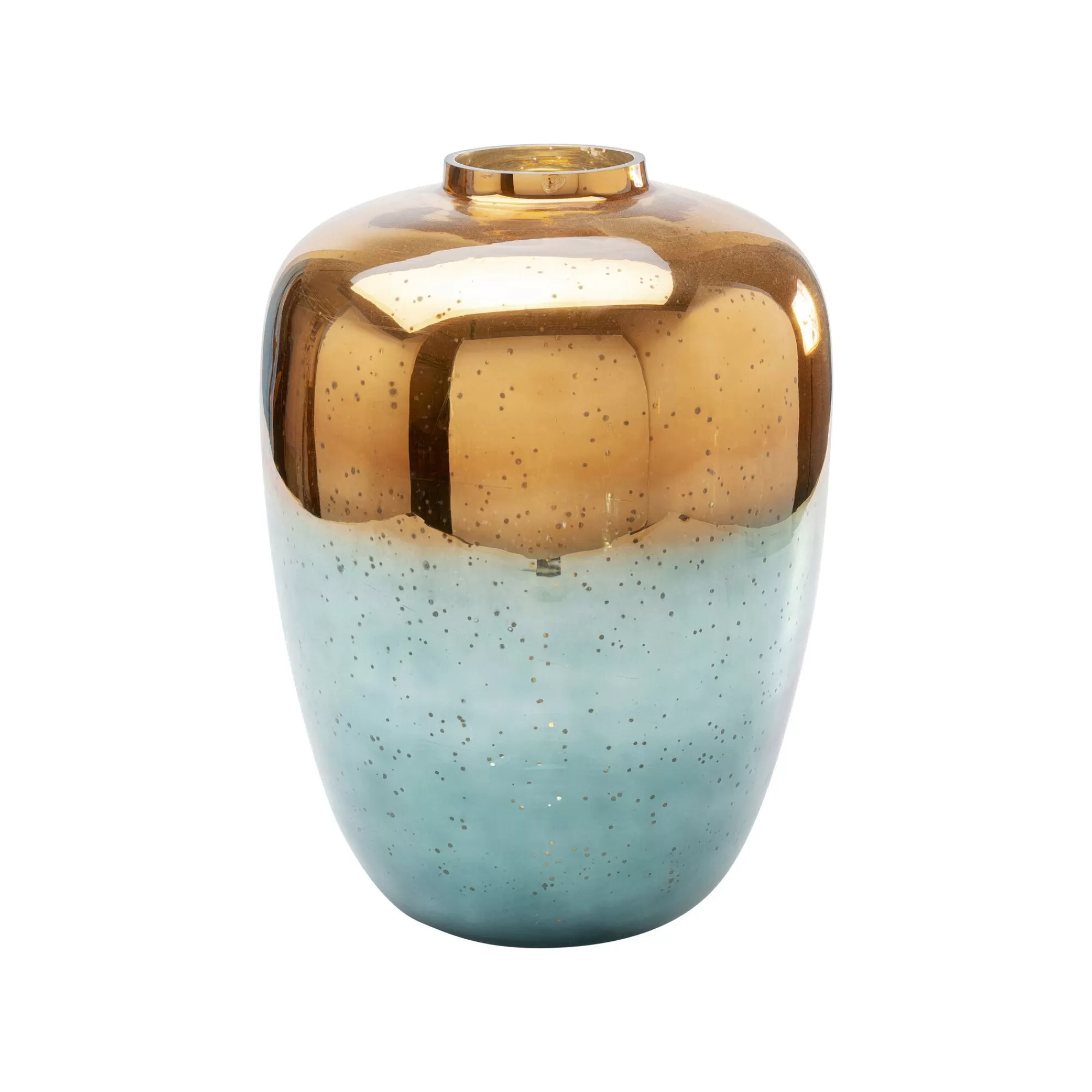 KARE Design Vase Lizy Bleu Et Doré 41cm ^ Vase