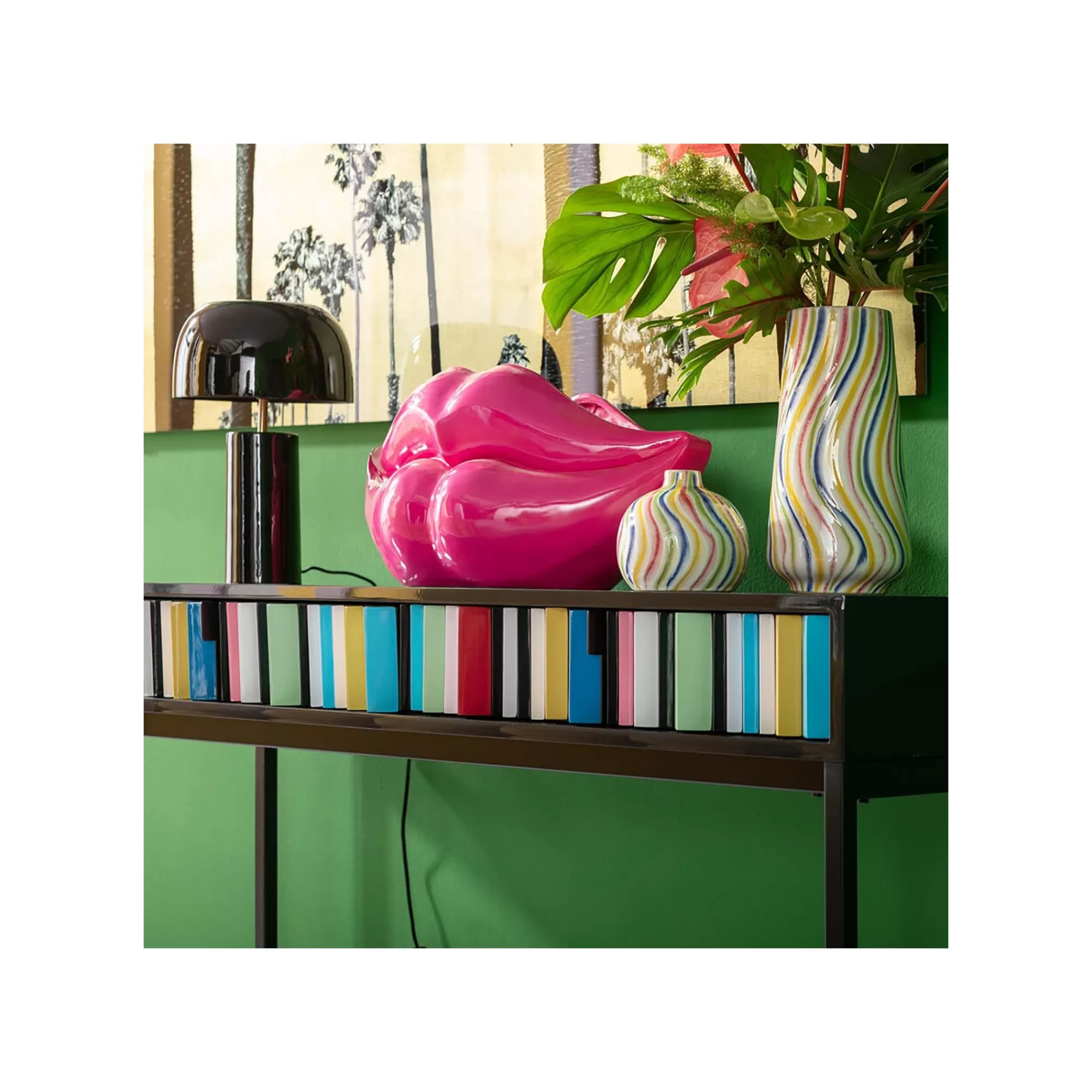 KARE Design Vase Lèvres Fuchsia ^ Vase