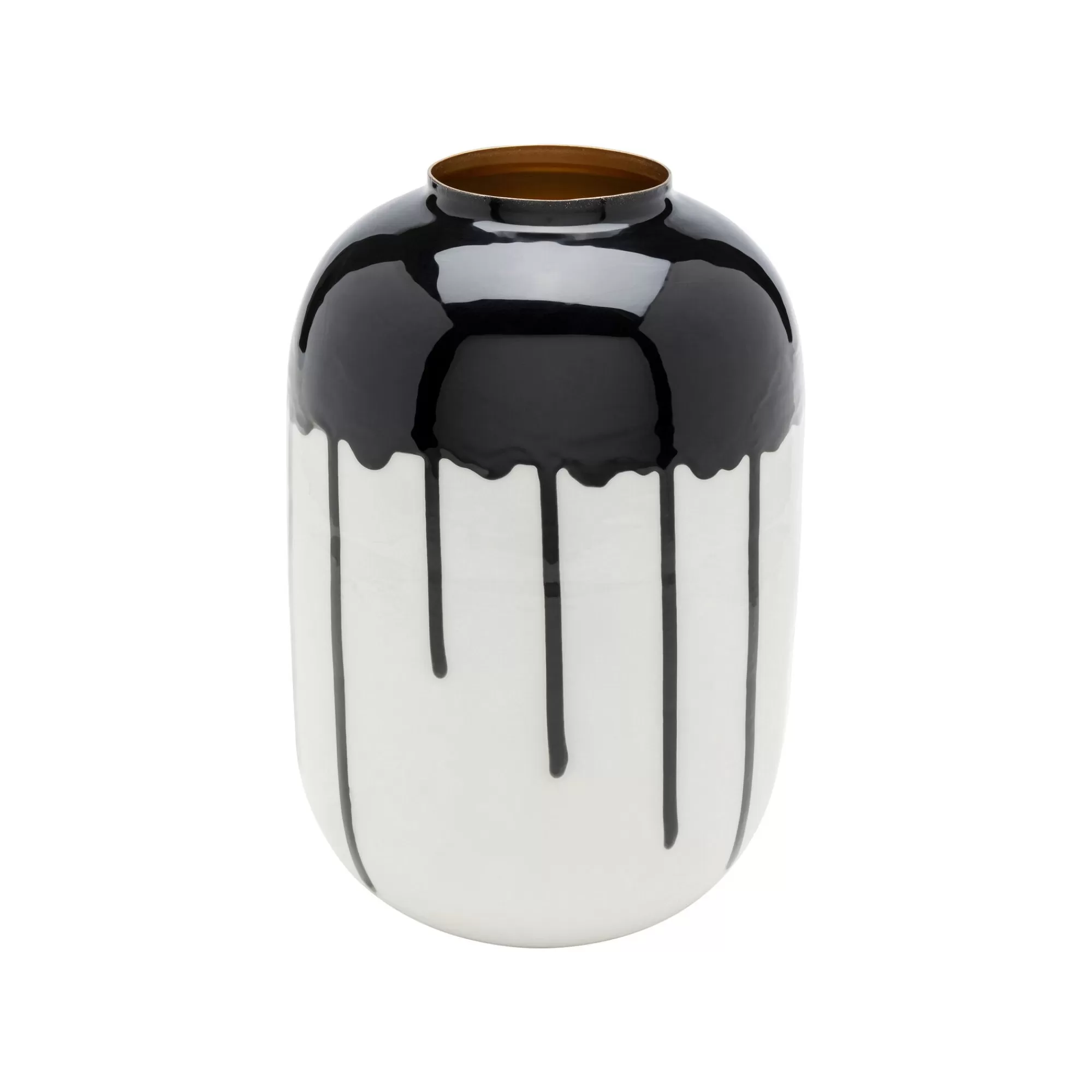 KARE Design Vase Macchie 24cm Noir Et Blanc ^ Vase