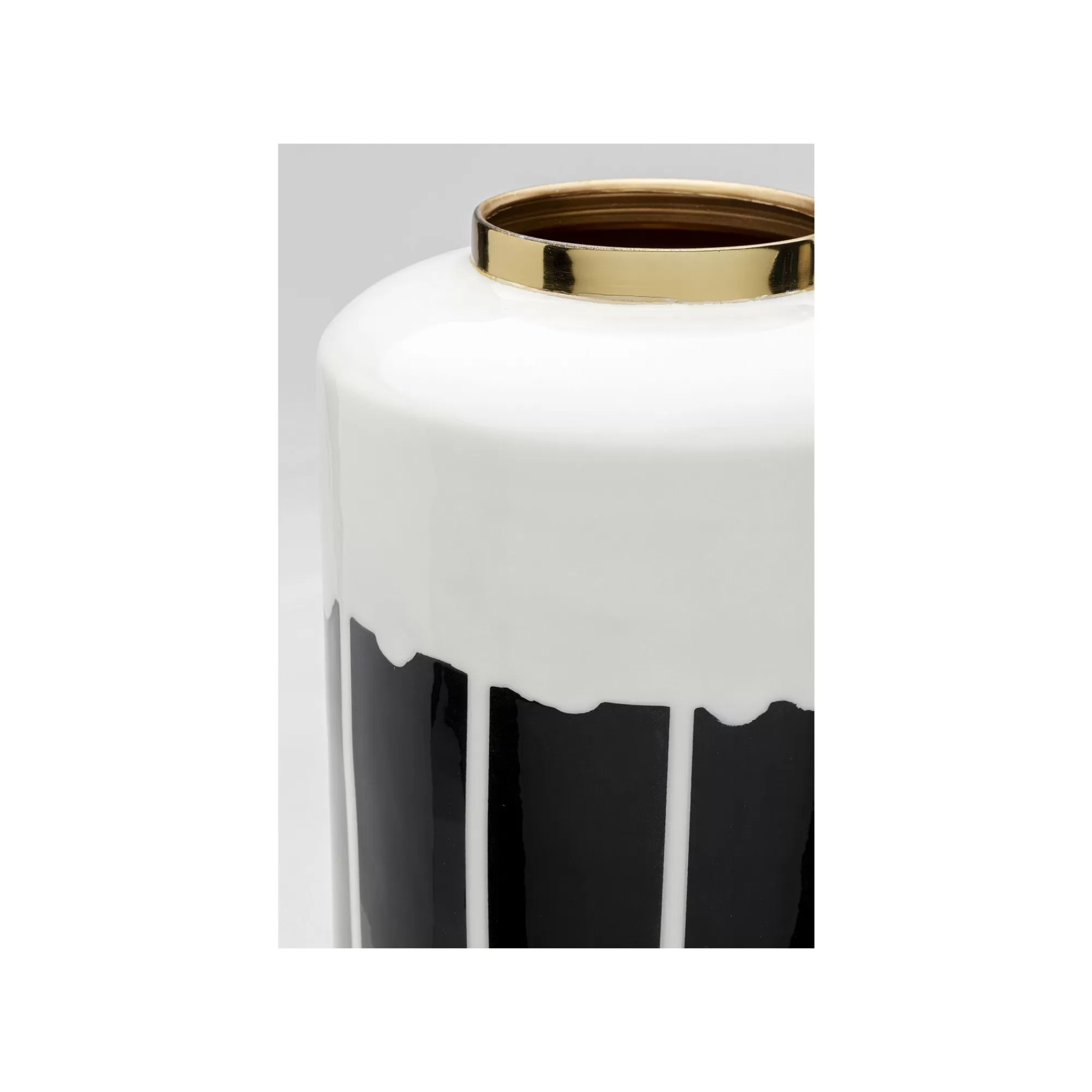 KARE Design Vase Macchie 50cm Noir Et Blanc ^ Vase