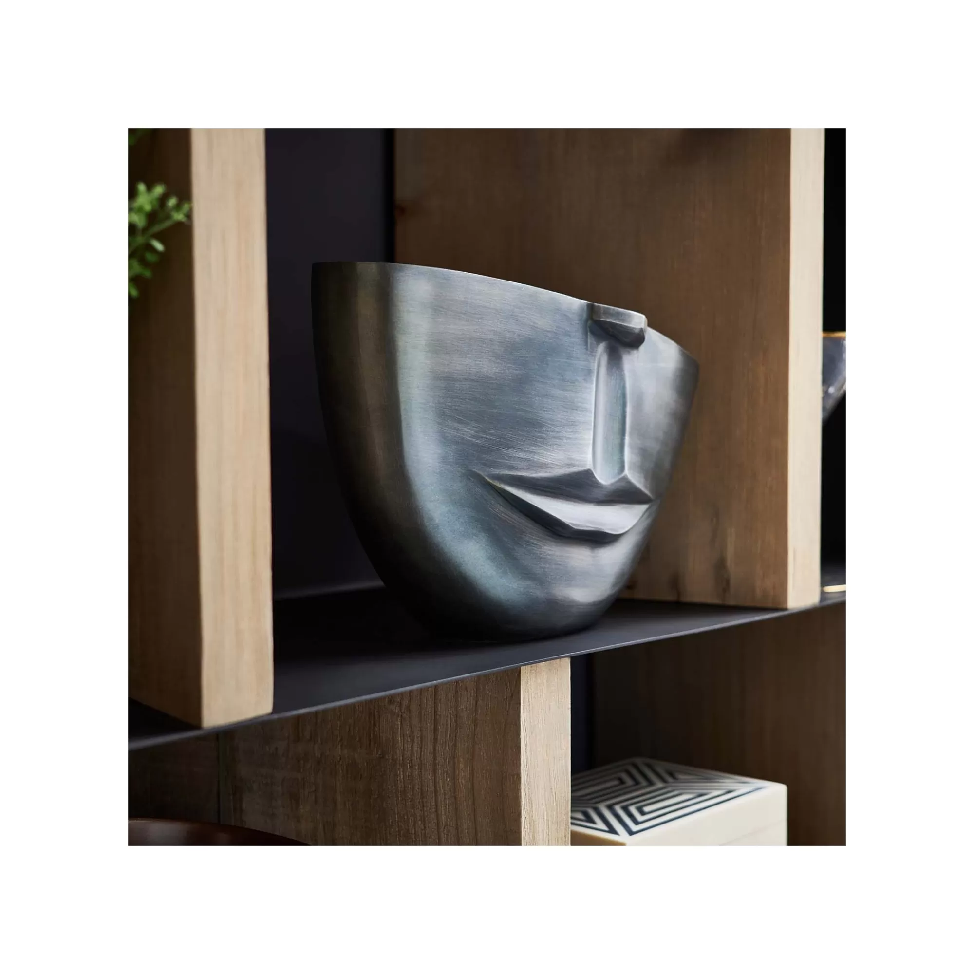KARE Design Vase Nez Et Bouche Anthracite 31cm ^ Vase