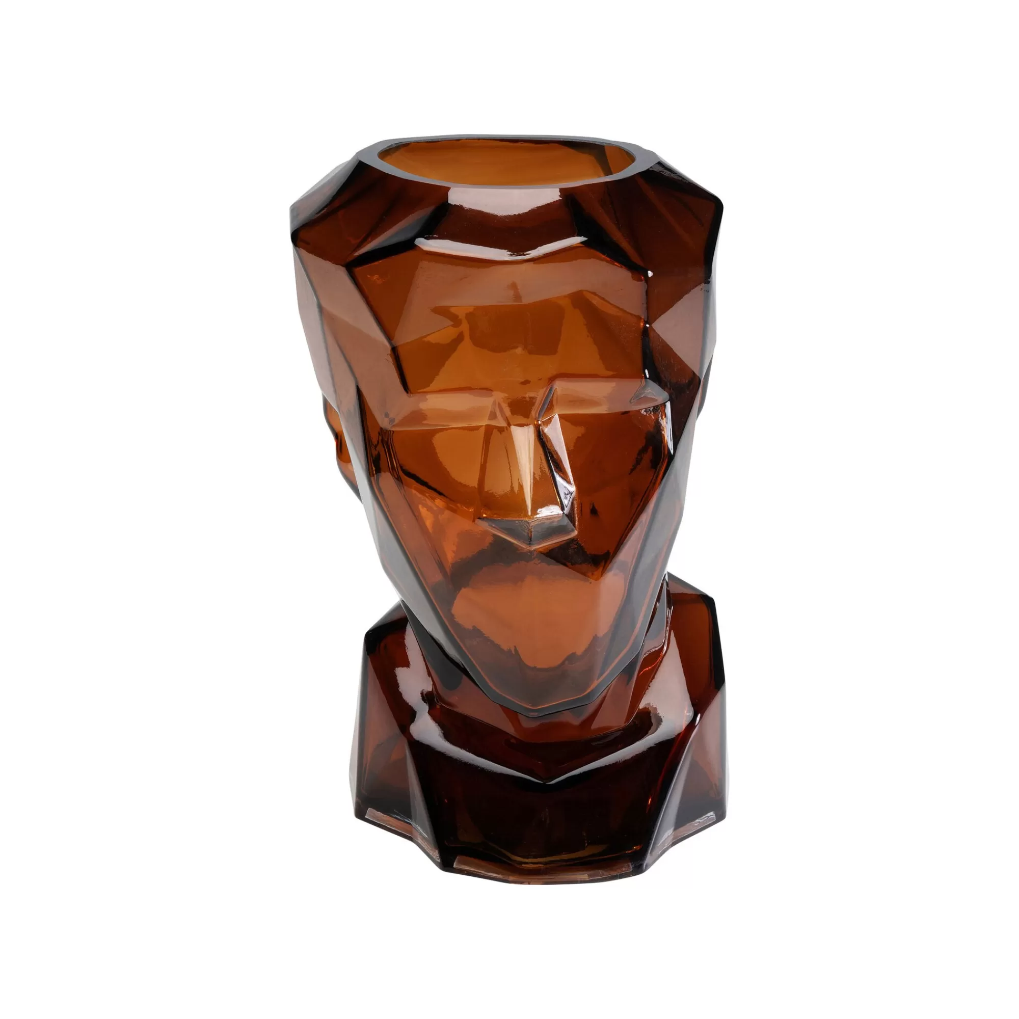 KARE Design Vase Prisma Visage Marron 30cm ^ Vase