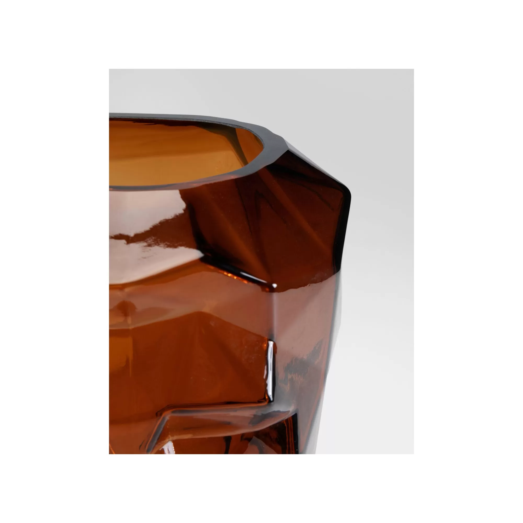 KARE Design Vase Prisma Visage Marron 30cm ^ Vase